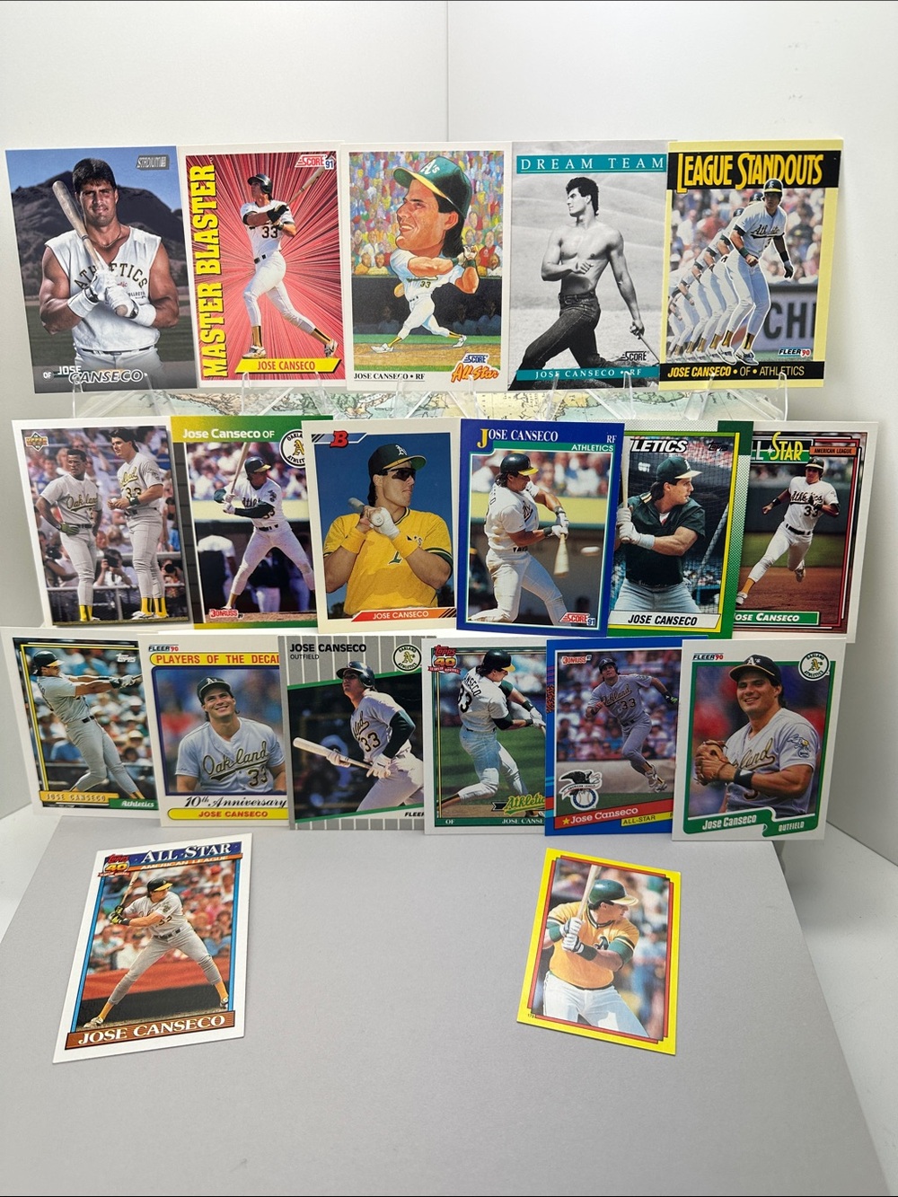 Jose Canseco Oakland A’s vintage lot of 19
